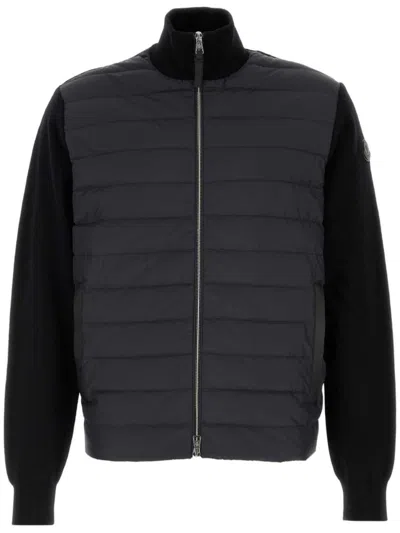 MONCLER PANELLED CARDIGAN