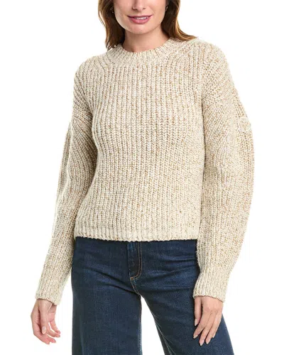 Moncler Wool-blend Sweater In Beige
