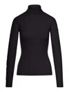 Moncler Wool Blend Sweater In Black