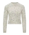 Moncler Cable-knit Wool-blend Sweater In Gray