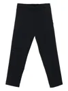 Moncler Wool-blend Trousers In Blue