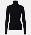Moncler Wool-blend Turtleneck Sweater In Black