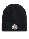 Moncler Wool Cap In Black