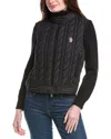 Moncler Bi-material Jacket In Black