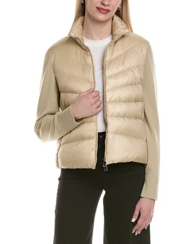 Moncler Wool Cardigan In Neutral