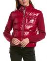 Moncler Andro Down Puffer Jacket In Red