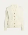 Moncler Wool-cashmere Cardigan In White