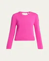 Moncler Wool-cashmere Crewneck Sweater In Pink