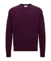 Moncler Pull En Laine Et Cachemire In Purple