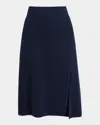 Moncler Wool-cashmere Midi Skirt