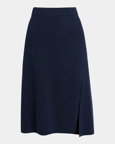 Moncler Wool-cashmere Midi Skirt