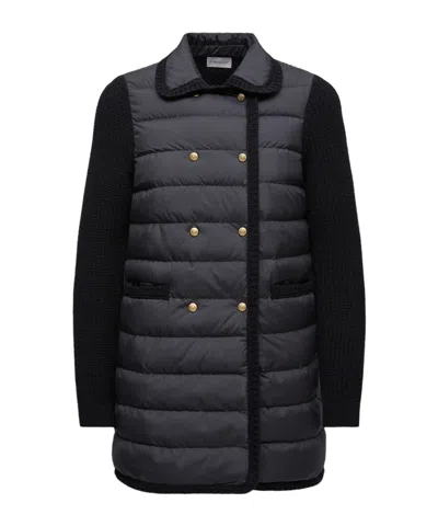MONCLER MONCLER DOUBLE-BREASTED PADDED CARDIGAN