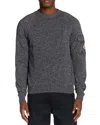 Moncler Wool Cashmere Pocket Sweater In Gray