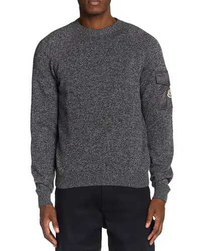 MONCLER WOOL CASHMERE POCKET SWEATER