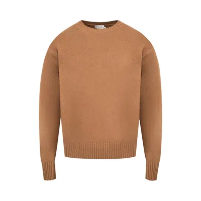 Pre-owned Moncler Wool Cashmere Sweater 'tan' | Men's Size L In Brown