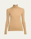 Moncler Wool-cashmere Turtleneck Sweater In Sand