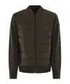 Moncler Wool Down Jacket In Brown