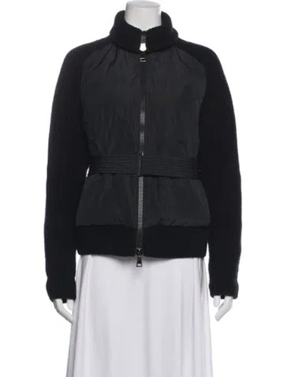 Pre-owned Moncler Wool Down Jacket In Black
