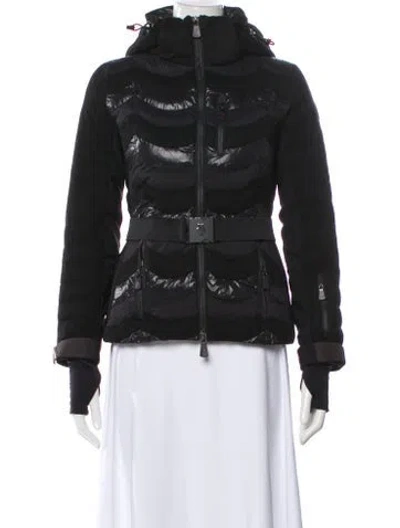 Pre-owned Moncler Wool Down Jacket In Black