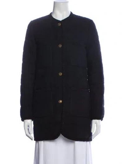 Pre-owned Moncler Wool Down Jacket In Black