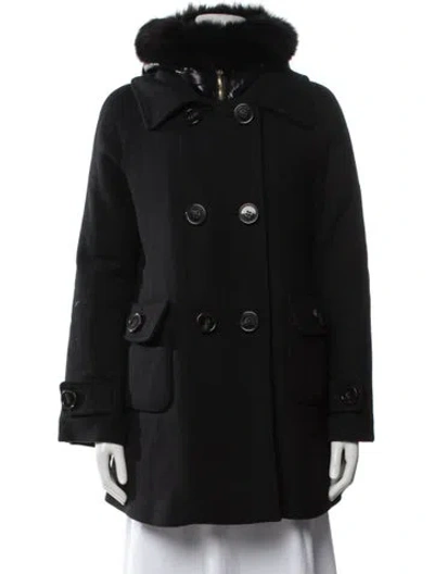 Pre-owned Moncler Wool Down Jacket In Black