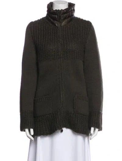 Pre-owned Moncler Wool Down Jacket In Multi