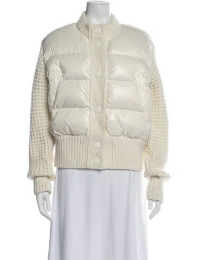 Pre-owned Moncler Wool Down Jacket In Neutral