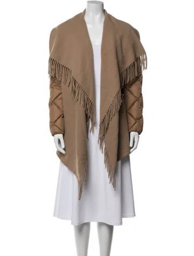 Pre-owned Moncler Wool Down Jacket In Neutral