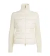 Moncler Wool-down Padded Cardigan In White
