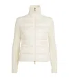 Moncler Wool-down Padded Cardigan In White