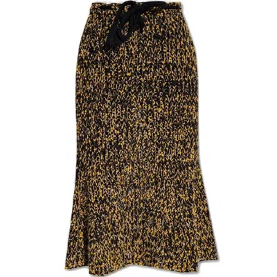 Moncler Bouclé Knitted Skirt With Draw-string In Multi