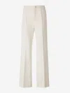 Moncler Gabardine Trousers In Beige