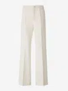 Moncler Gabardine Trousers In Beige