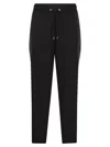Moncler Wool Blend Gabardine Pants In Black