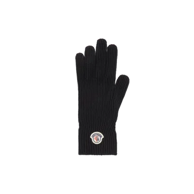 Moncler Gants En Laine In Black
