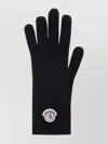 Moncler Wool Gloves In Black
