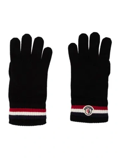 Pre-owned Moncler Wool Gloves In Black