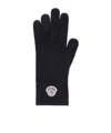 Moncler Wool Gloves In Black