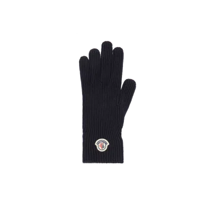 Moncler Gants En Laine In Blue