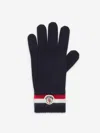 Moncler Wool Gloves In Midnight Blue