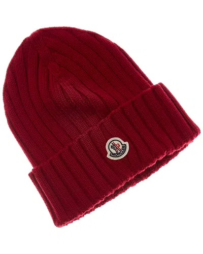 Moncler Wool Hat In Red