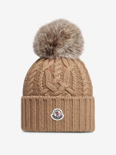 Moncler Wool Hat In Black