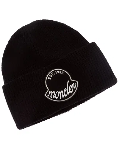 Moncler Wool Hat In Black