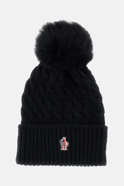 Moncler Wool Hat In Black