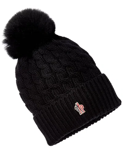Moncler Wool Hat In Black