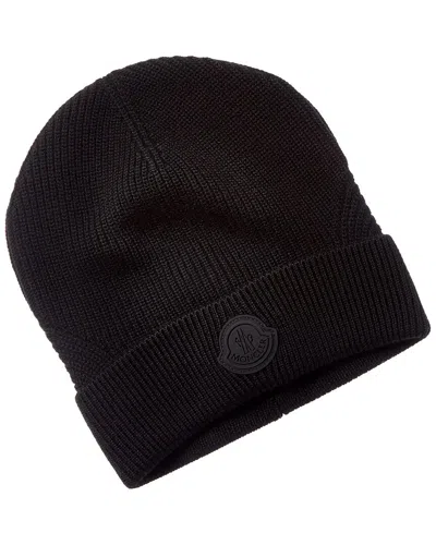 Moncler Wool Hat In Black