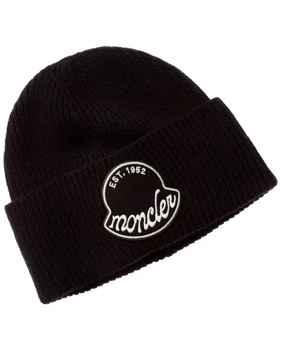 Moncler Wool Hat In Black