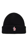 Moncler Wool Hat Hats Black In Black
