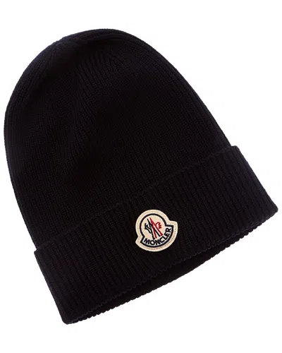 Moncler Wool Hat In Brown
