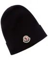 Moncler Wool Hat In Brown